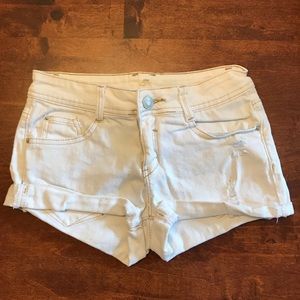 3/$25 White jean shorts